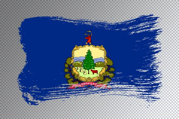 Vermont Staatsvlag Vermont Vlag Transparante Achtergrond — Stockfoto