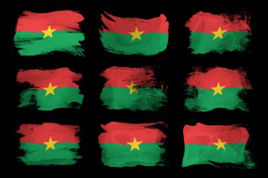 Burkina Faso bayrak darbesi, siyah arka planda ulusal bayrak