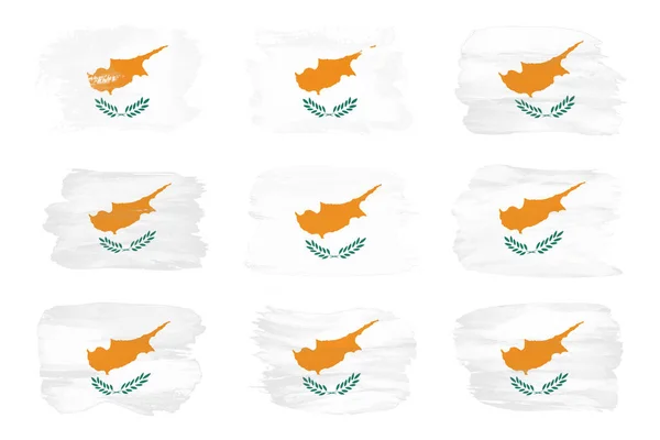 Кіпр Прапор Національний Прапор Білому Тлі — стокове фото