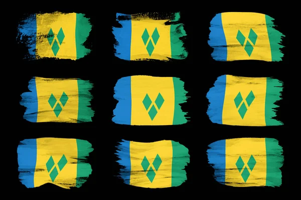 Saint Vincent ve Grenadines bayrak darbesi, siyah arka planda ulusal bayrak