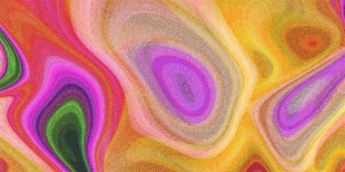 Renkli sıvı sanat, parıltılı metalik girdaplar, renk şekli