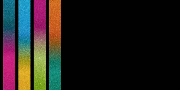 Flerfärgad Abstrakt Banner Glitter Lyx Bakgrund Rainbow Svart — Stockfoto