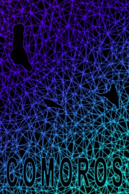 Komors haritası, Çokgen ağ çizgisi haritası, modern renkli harita