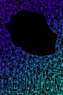 Buluşma Haritası, Çokgen Ağ Çizgisi Haritası, Modern Renkli Harita