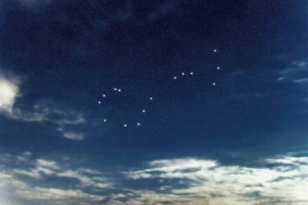 Scorpius Star Constellation Night Sky Cluster Stars Deep Space Scorpion — Fotografia de Stock