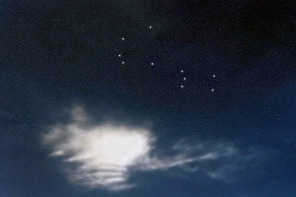 Constelación Estelar Piscis Austrinus Cielo Nocturno Racimo Estrellas Espacio Profundo — Foto de Stock