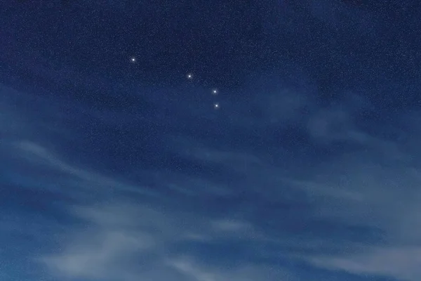 Constelación Estrellas Aries Cielo Nocturno Racimo Estrellas Espacio Profundo Constelación — Foto de Stock