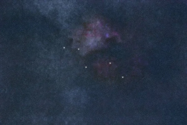 Constelación Estrellas Vulpecula Cielo Nocturno Racimo Estrellas Espacio Profundo Constelación —  Fotos de Stock