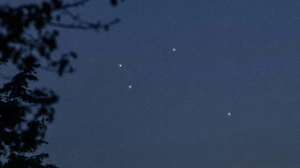 Constelación Estrellas Sextans Cielo Nocturno Racimo Estrellas Espacio Profundo Constelación — Foto de Stock