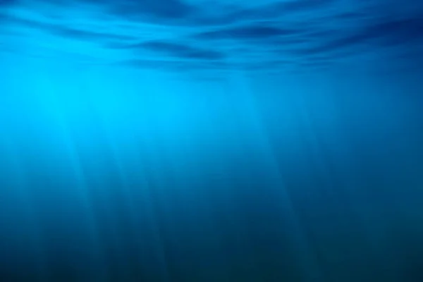 Unterwasserblick Auf Die Wasseroberfläche Unter Wasser — Stockfoto