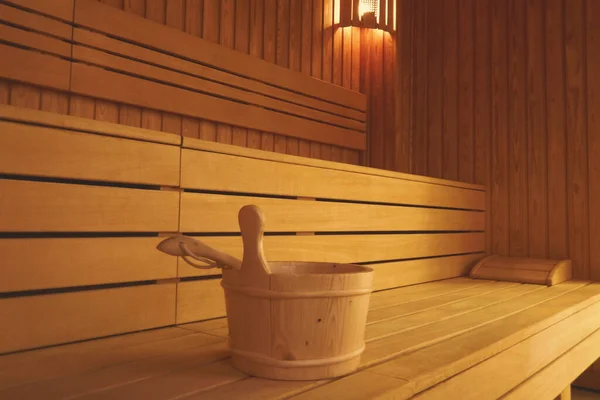 Wooden sauna interior wood fired sauna with bucket