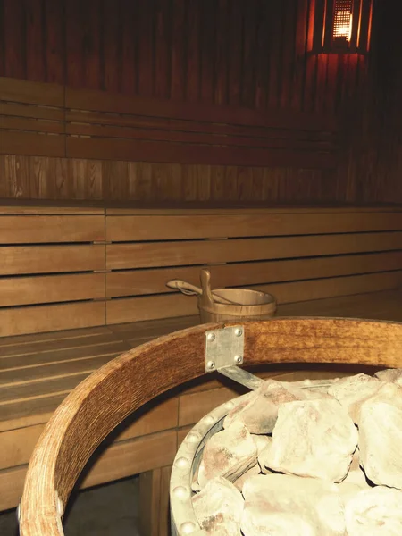 Wooden sauna interior wood fired sauna with bucket