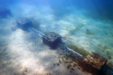 Su altı atık su borusu, çevre kirliliği deniz okyanusu.