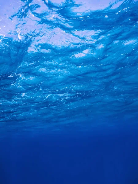 Underwater view of the sea surface, Underwater background