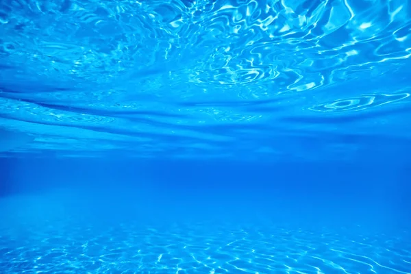 Unterwasser Leeres Schwimmbad Hintergrund Wellenwasser — Stockfoto
