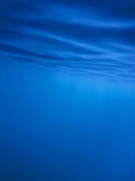 水下海面 蓝色背景 波浪背景 — 图库照片