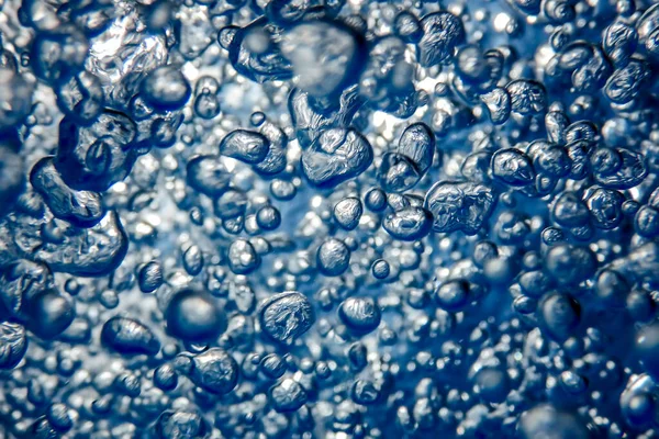 Luftbubblor Undervattensbubblor Sammanfattning Undervattensbakgrund — Stockfoto