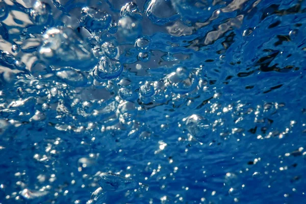 Bolhas Bolhas Subaquáticas Abstract Underwater Background — Fotografia de Stock