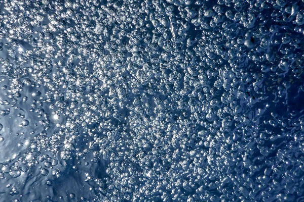 空气气泡 水下气泡摘要水下背景 — 图库照片