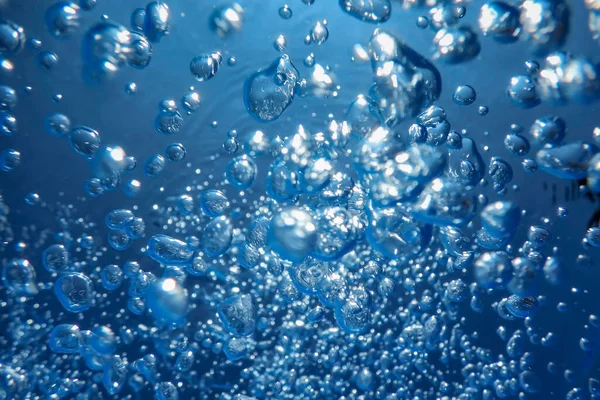 Воздушные Пузыри Подводные Пузырьки Абстрактные Подводный Фон — стоковое фото