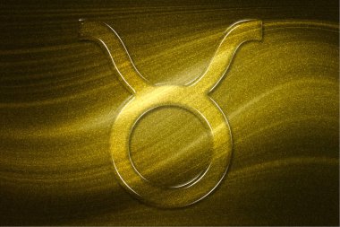 Taurus burcu, altın arkaplan, burç arkaplanı, Taurus burç sembolü, altın yıldız falı.