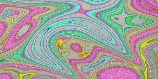 Kolorowe Płyny Sztuki Brokat Kolorowe Wiry Wirujące Tło — Zdjęcie stockowe