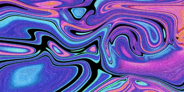 Renkli Sıvı Sanat Parlak Renkli Girdaplar Kıvrımlı Arka Plan — Stok fotoğraf