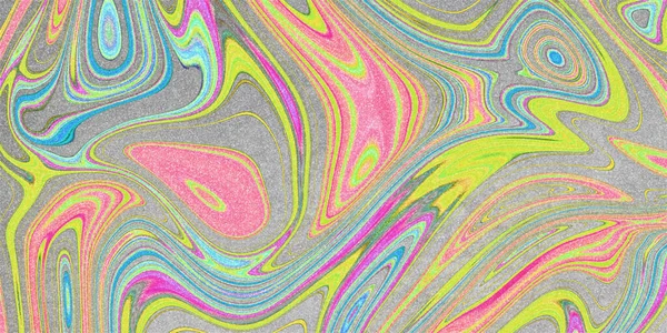 Colorful Fluid Art Glitter Colorful Metallic Swirls Swirl Background — Stock Photo, Image