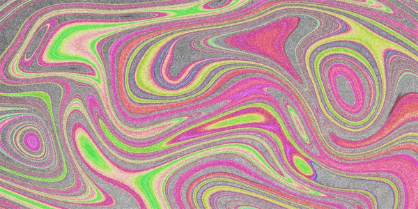 カラフルな流体芸術 鮮やかな色の輝きカラフルな渦 液体大理石 — ストック写真