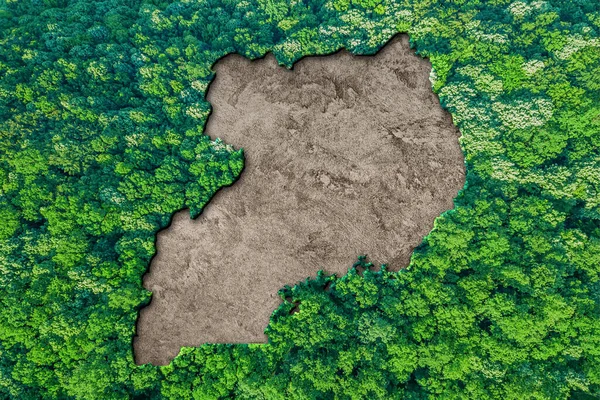 Sustainable habitat Map of Uganda, Environment concept
