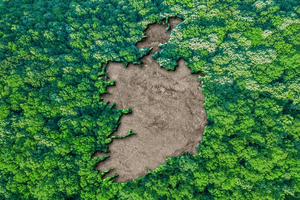 Sustainable habitat Map of Ireland, Environment concept
