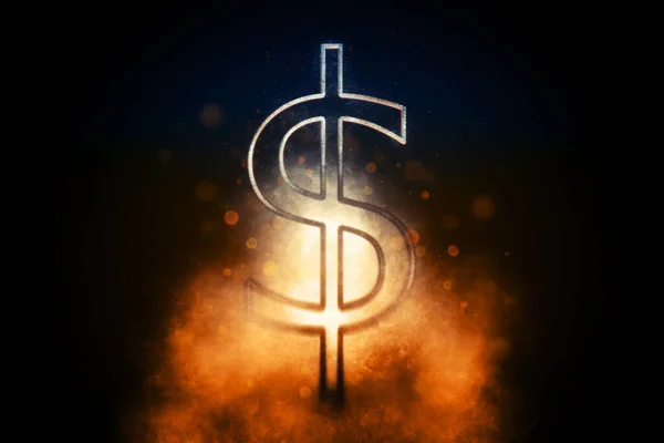 Usa Dollar Usd Dollar Valuta Monetär Valuta Symbol Blå Symbol — Stockfoto