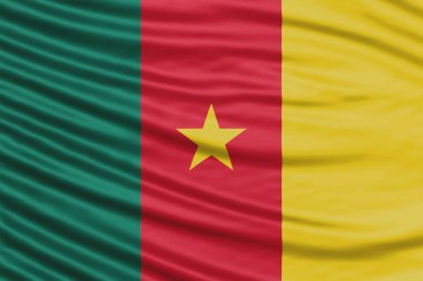 Kamerun Bayrak Dalgası Kapat, Ulusal Bayrak Arkaplanı