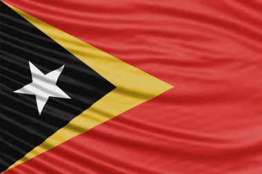 Doğu Timor Bayrak Dalgası Ulusal Bayrak Arkaplanı