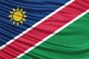 Namibya Bayrak Dalgası Kapat, Ulusal Bayrak Arkaplanı