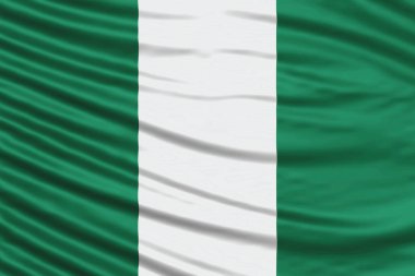 Nijerya Bayrak Dalgası Ulusal Bayrak Arkaplanı