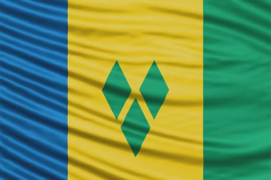 Saint Vincent ve Grenadines Bayrak Dalgası, Ulusal Bayrak Arkaplanı