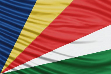 Seyşeller Bayrak Dalgası Kapanışı, ulusal bayrak arkaplanı