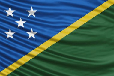 Solomon Adaları Bayrak Dalgası Ulusal Bayrak Arkaplanı