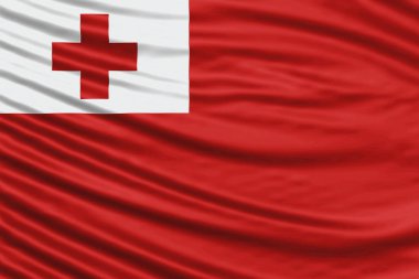 Tonga Bayrak Dalgası Kapanışı, ulusal bayrak arkaplanı