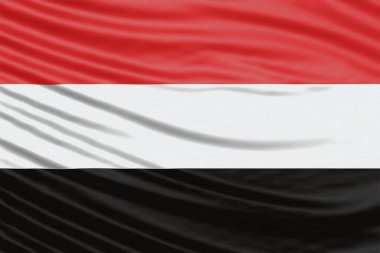Yemen Bayrak Dalgası Ulusal Bayrak Arkaplanı