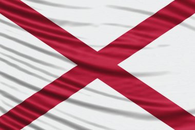 Alabama eyaleti Bayrak Dalgası Yaklaş, Alabama bayrağı arka planı