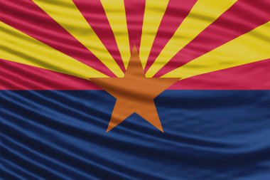 Arizona Eyaleti Bayrak Dalgası Kapatma, Arizona bayrağı arka planı