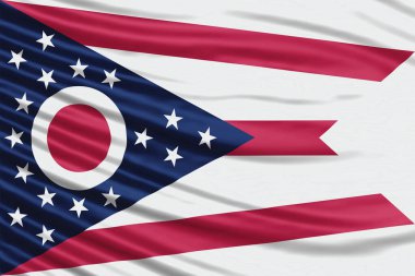 Ohio Eyaleti Bayrak Dalgası Yaklaştır, Ohio bayrağı arka planı