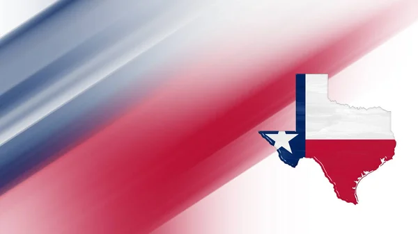 Map Texas Flag Map National Colors Background — Stock Photo, Image