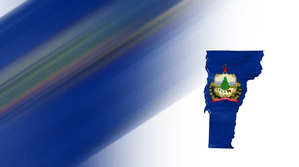 Térkép Vermont Zászló Térkép Nemzeti Színek Háttér — Stock Fotó