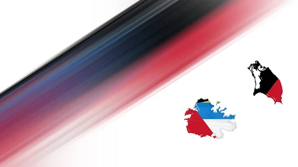 Karta Över Antigua Och Barbuda Flaggkarta Nationella Färger Bakgrund — Stockfoto