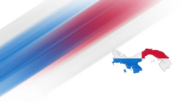 Mapa Panamy Vlajková Mapa Národní Barvy Pozadí — Stock fotografie