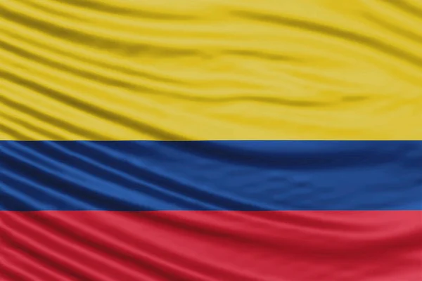 Colombia Flag Wave Close Fundo Bandeira Nacional — Fotografia de Stock