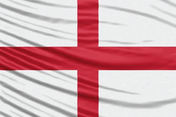 England Flagga Våg Närbild Nationell Flagga Bakgrund — Stockfoto